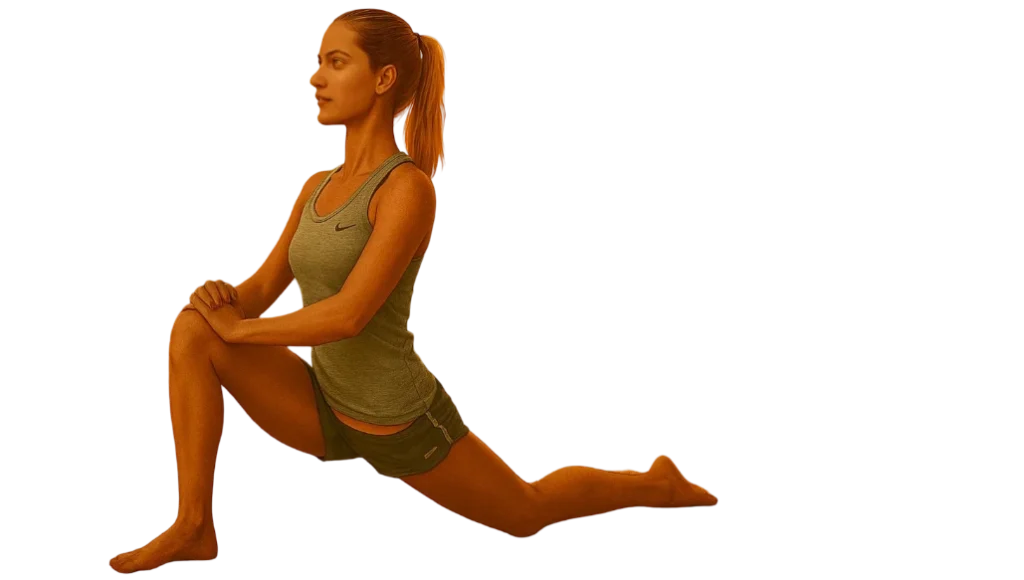 Woman in Low Lunge Pose