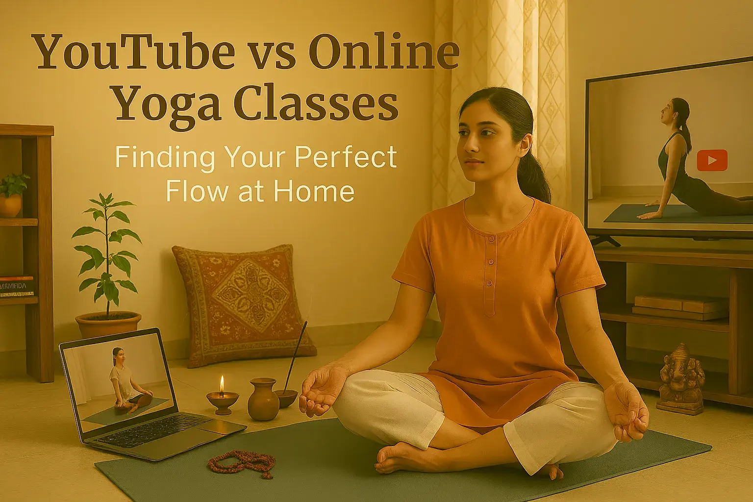 You are currently viewing YouTube vs Online Yoga Classes: Finding Your Perfect Flow at Home